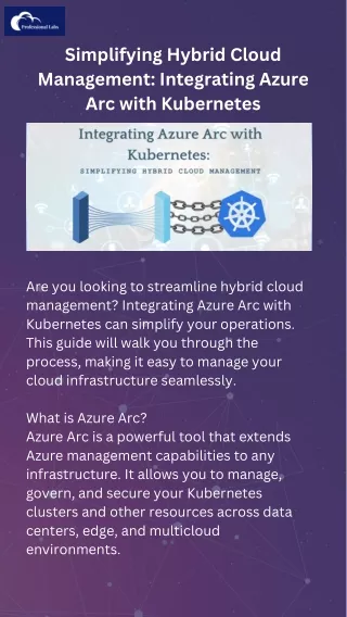 Simplifying Hybrid Cloud Management Integrating Azure Arc with Kubernetes
