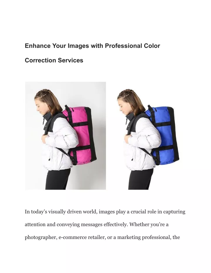 enhance your images with professional color