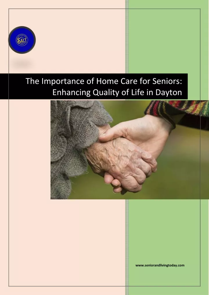 the importance of home care for seniors enhancing