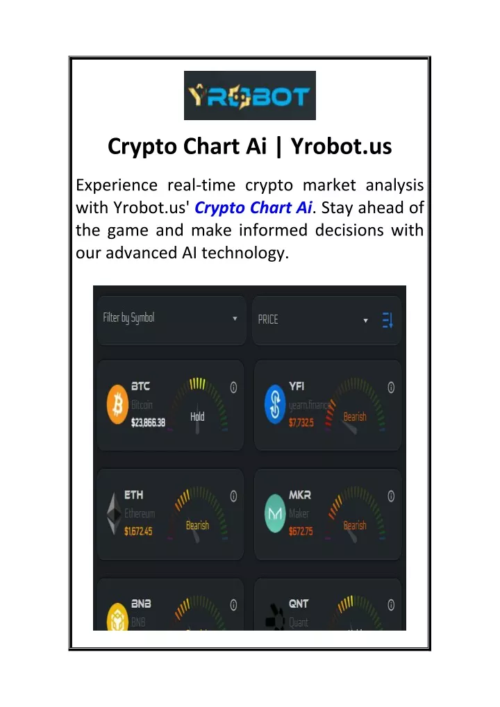 crypto chart ai yrobot us