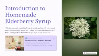 Homemade Elderberry Syrup Dosage | Mollie Mason