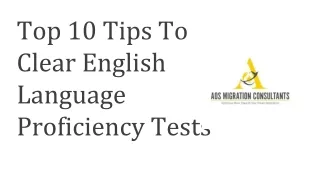 Top 10 Tips To Clear English Language Proficiency Tests