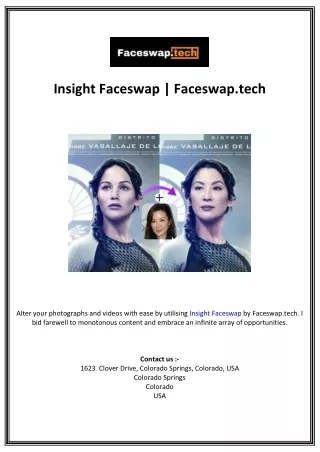 Insight Faceswap | Faceswap.tech