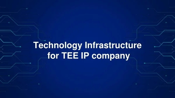 technology infrastructure for tee ip company