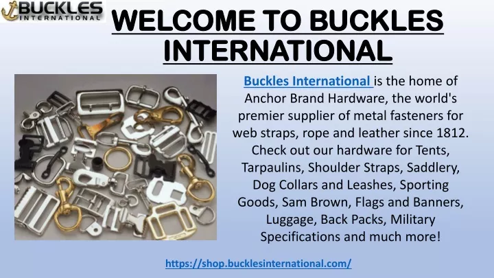 welcome to buckles international