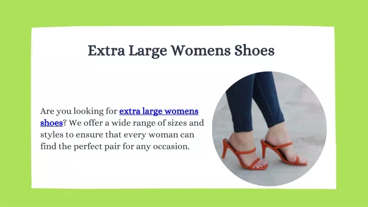 extra large womens shoes