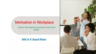 Motivation in Workplace For TA Courses