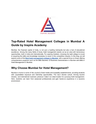 Best Hotel Management Colleges in Mumbai (1)