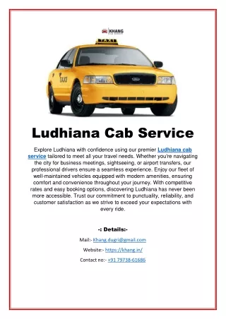 ludhiana cab service