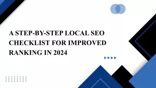 Comprehensive 2024 Local SEO Checklist: Boost Your Business's Local Search Ranki