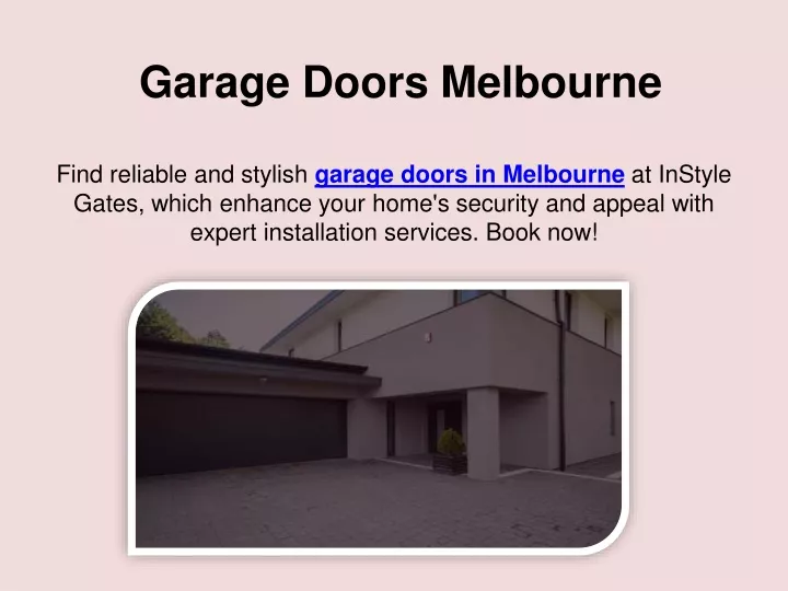 garage doors melbourne