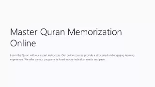 Master Quran Memorization Online with Al-Azhar Classes