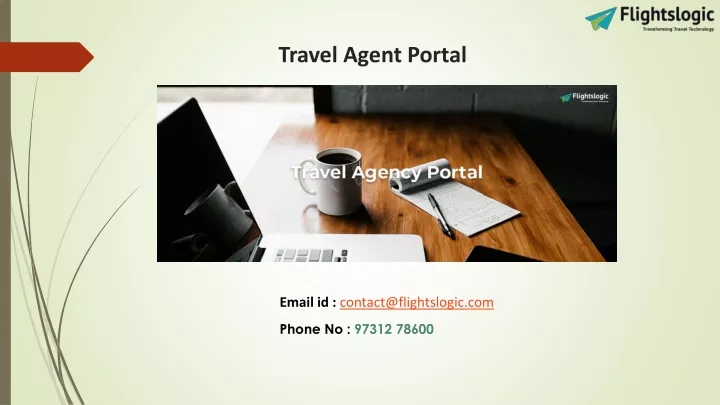 travel agent portal