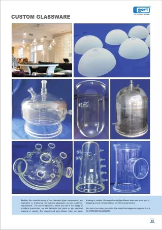 Custom Glassware | manufacturers & supplier | Canada | USA | Goel Scientific