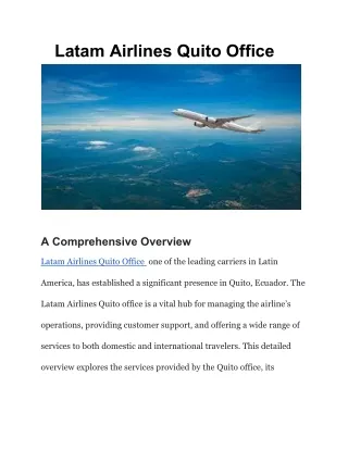 Latam Airlines Quito Office