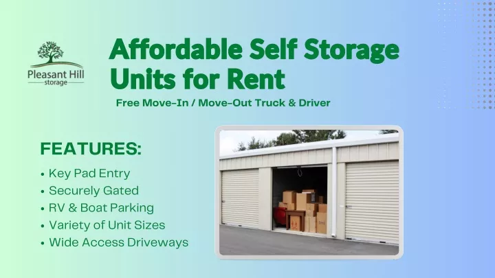 affordable self storage units for rent units