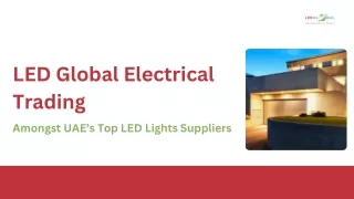 Led Global Electrical Trading ,  Led Lights & Accessories Suppliers Dubai