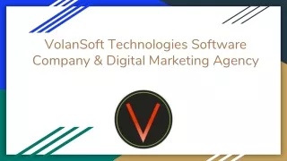 VolanSoft Technologies Software Company & Digital Marketing Agency
