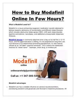 how to buy modafinil online in few hours