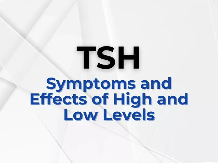 symptoms and symptoms and effects of high