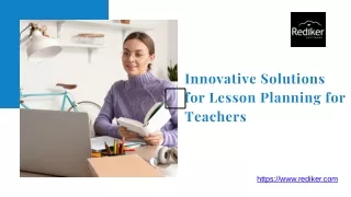 Innovative Solutions for Lesson Planning for Teachers