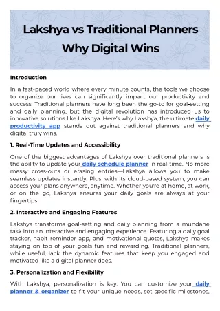 Lakshya vs. Traditional Planners Why Digital Wins (1)