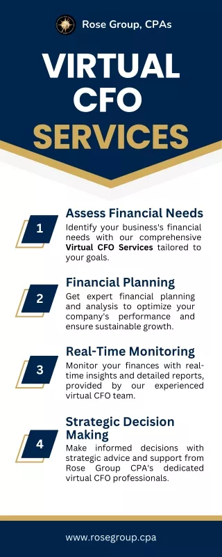 Streamline Your Finances with Rose Group CPA’s Virtual CFO Solutions