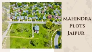 Mahindra Plots Jaipur | Best Residential Plots