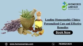 Leading Homeopathic Clinics: Personalized Care and Effective Remedies