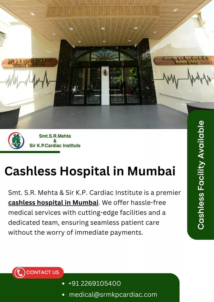 cashless facility available