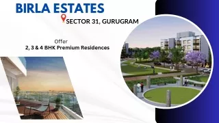 Birla Estate Sector 31 Gurgaon E - Brochure