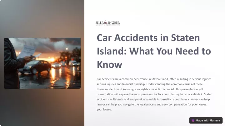 car accidents in staten island what you need