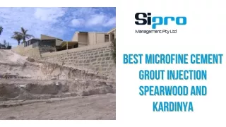 Best Microfine Cement Grout Injection Spearwood and Kardinya