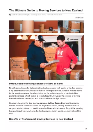the ultimate guide to moving services