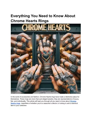 everything you need to know about chrome hearts