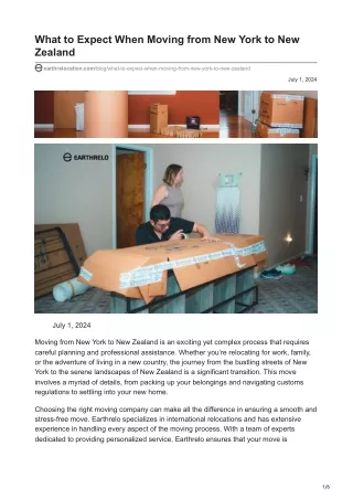 what to expect when moving from new york