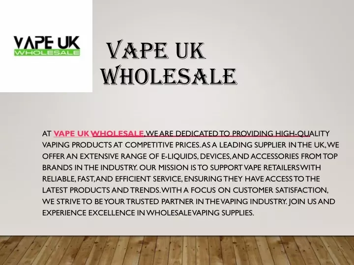 vape uk wholesale