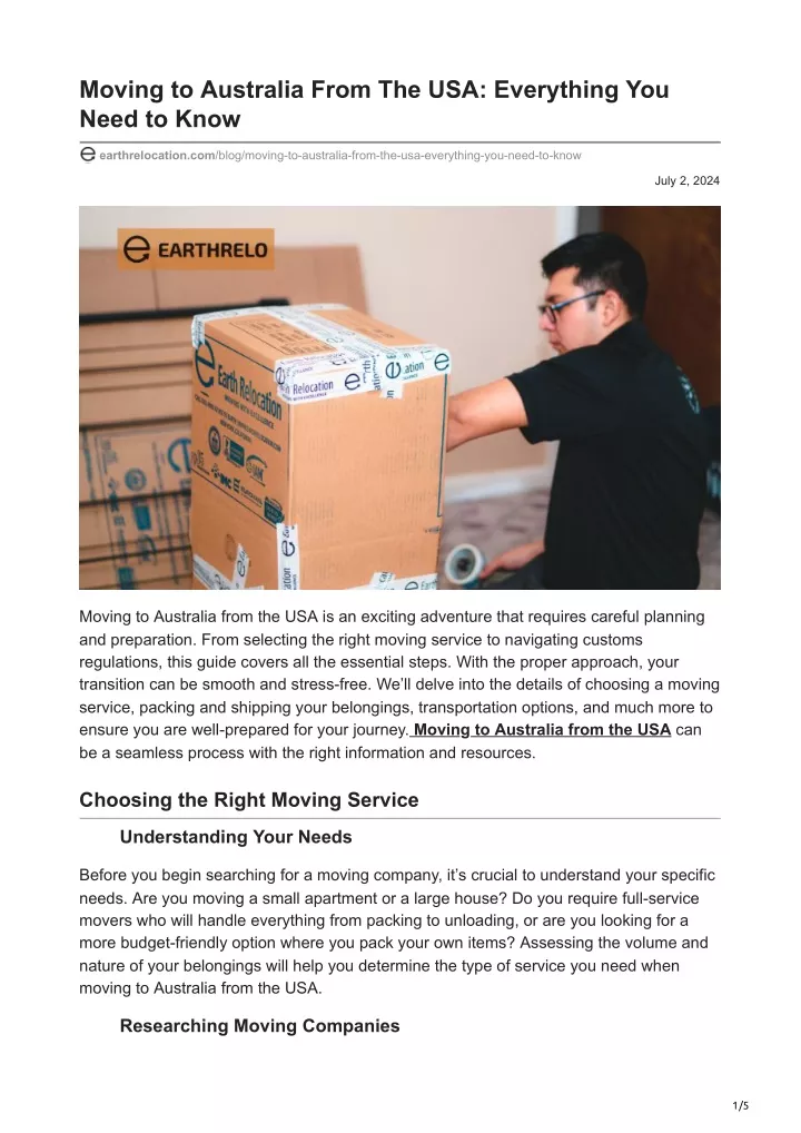PPT Moving to Australia From The USA Everything You Need to Know PowerPoint Presentation ID