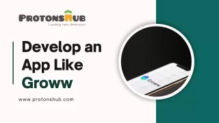 develop an app like groww