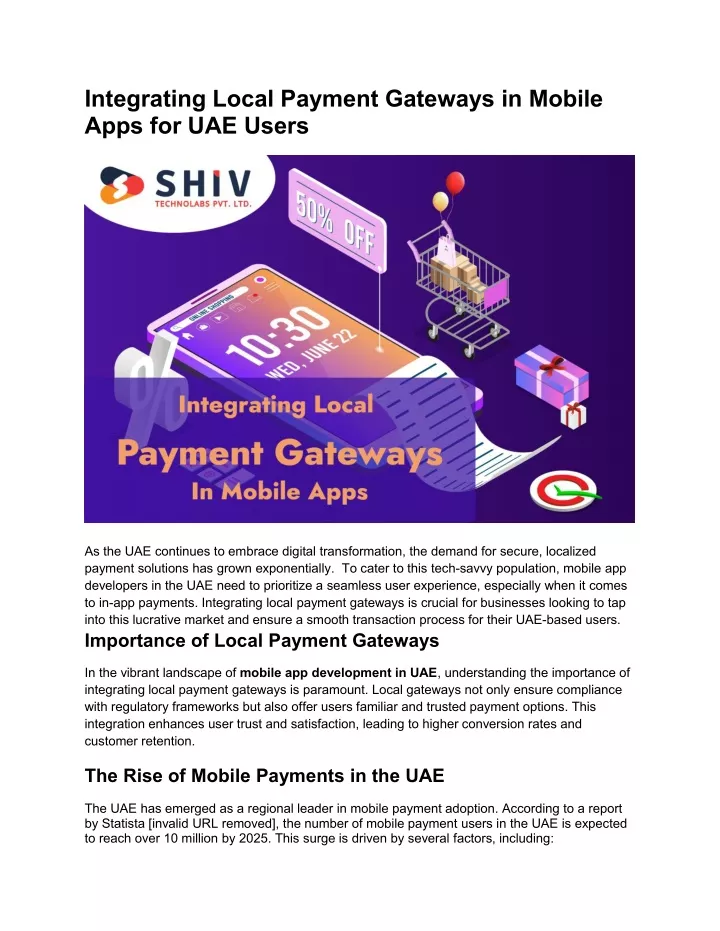 integrating local payment gateways in mobile apps