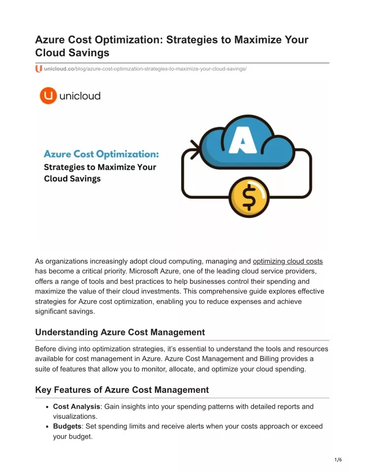 azure cost optimization strategies to maximize