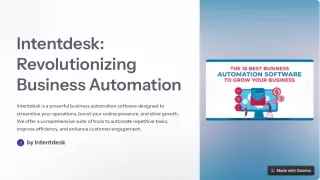 intentdesk revolutionizing business automation
