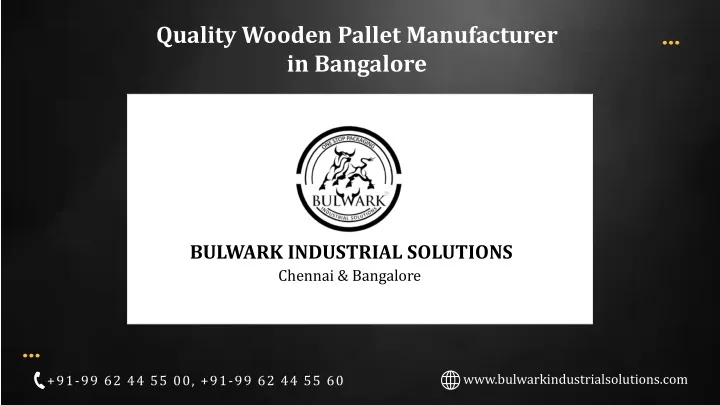 quality wooden pallet manufacturer in bangalore