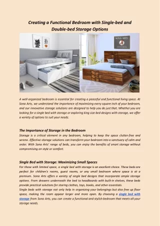 creating a functional bedroom with single