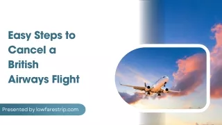easy steps to cancel a british airways flight