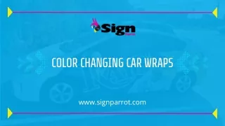 Color Changing Car Wraps