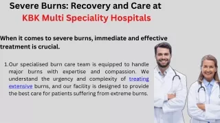 best treatment for severe burns in hyderabad