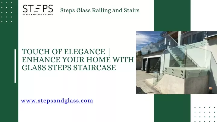 steps glass railing and stairs