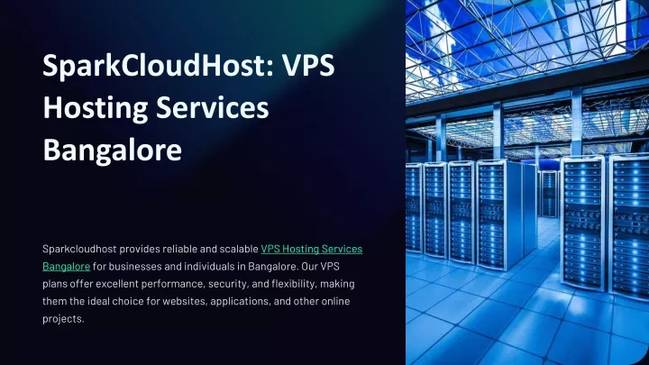 sparkcloudhost vps hosting services bangalore