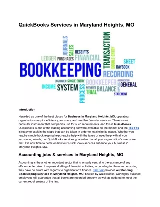 QuickBooks Services in Maryland Heights, MO (2)